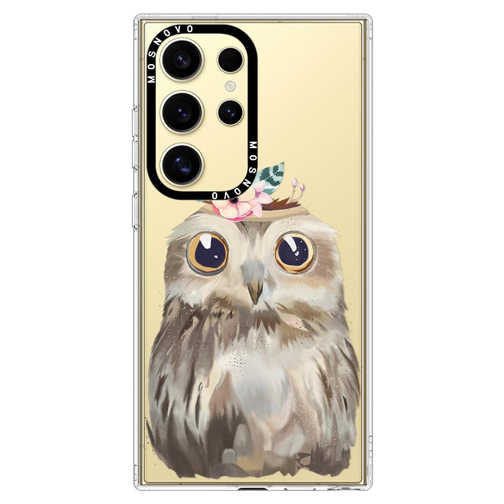 Cute Owl Phone Case - Samsung Galaxy S24 Ultra Case - MOSNOVO