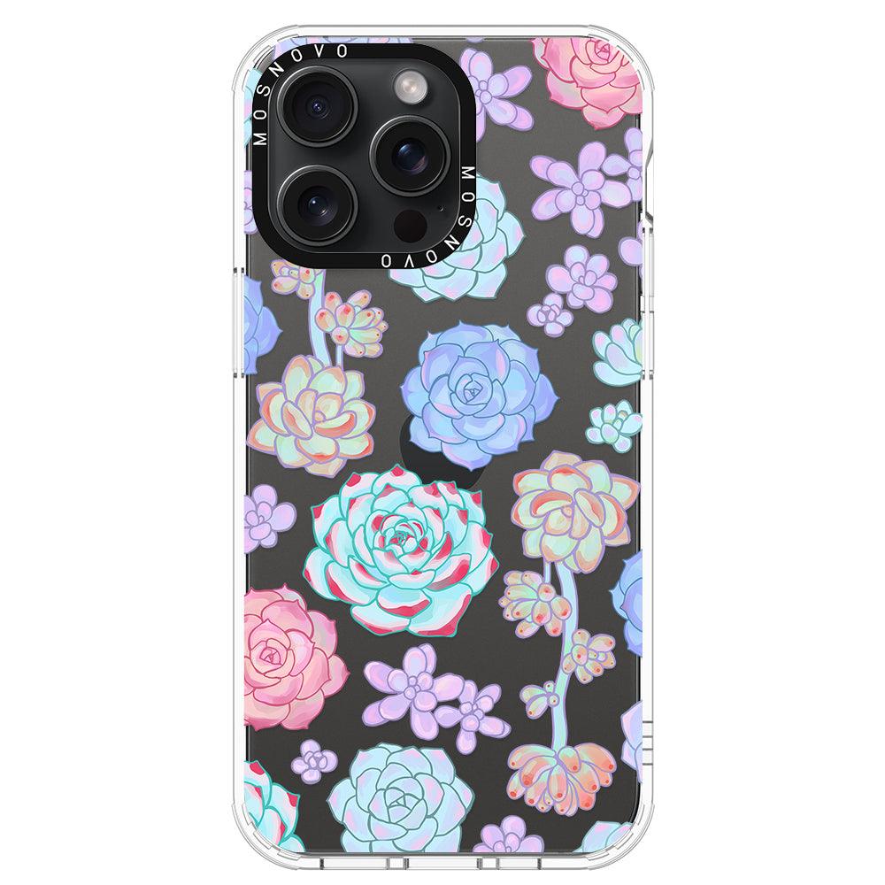 Succulents Phone Case - iPhone 15 Pro Max Case - MOSNOVO