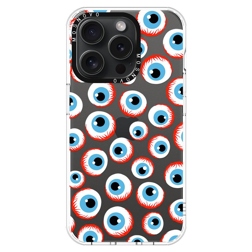 Scary Eyeball Phone Case - iPhone 15 Pro Case - MOSNOVO