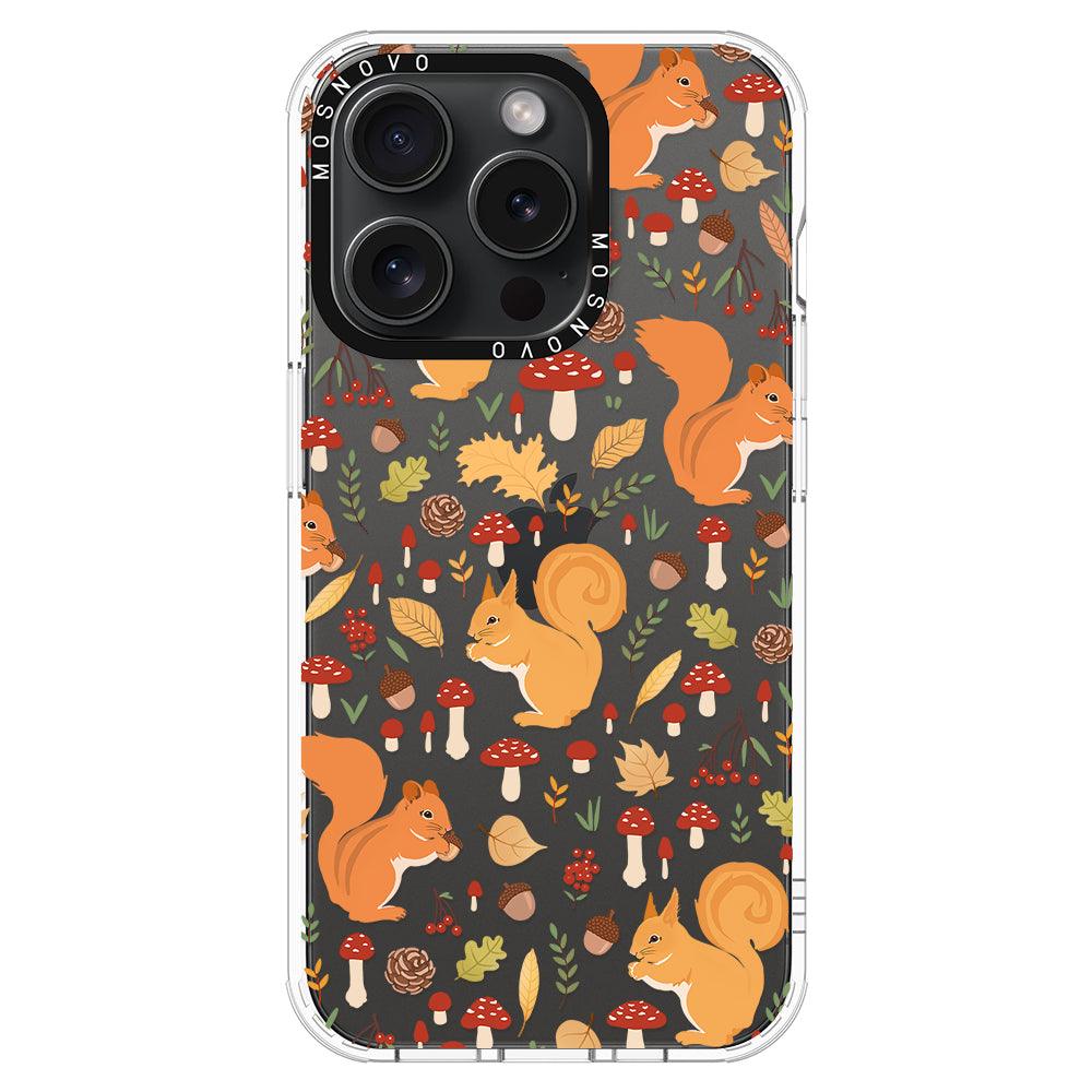 Autumn Squirrel Phone Case - iPhone 15 Pro Case - MOSNOVO