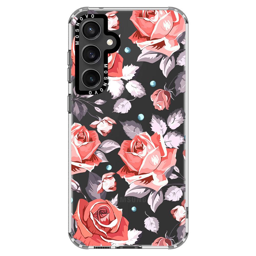 Retro Floral Phone Case - Samsung Galaxy S23 FE Case