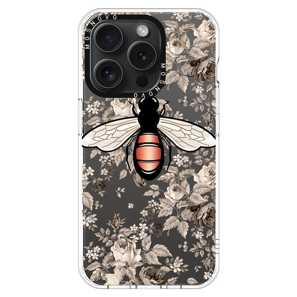 Vintage Bee Phone Case - iPhone 15 Pro Case - MOSNOVO