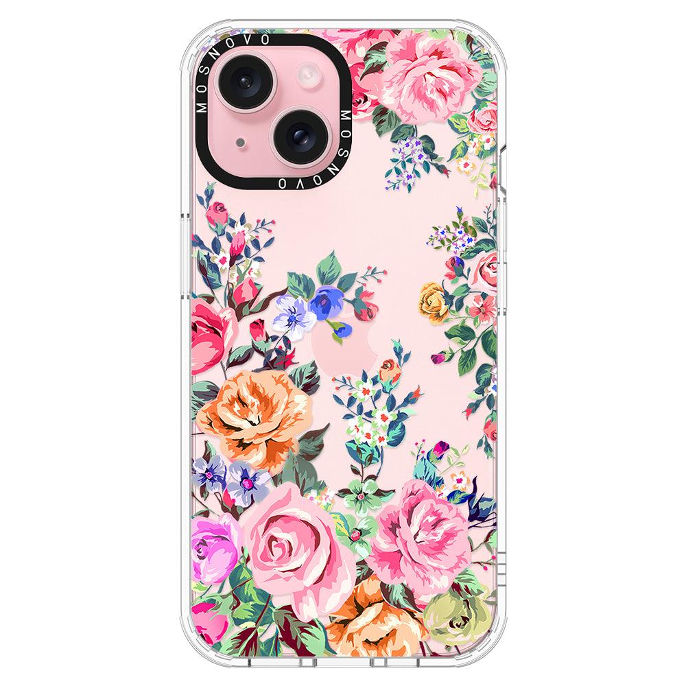 Flower Garden Phone Case - iPhone 15 Case - MOSNOVO