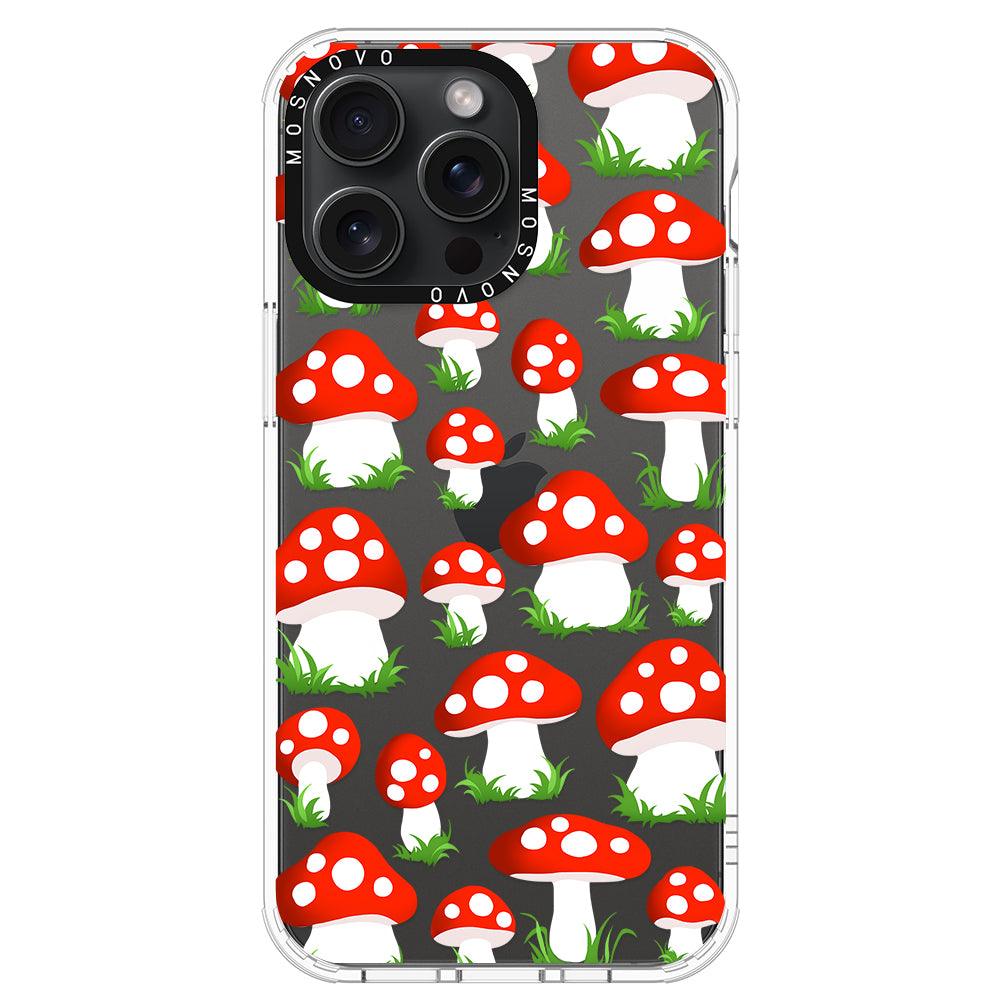 Cute Mushroom Phone Case - iPhone 15 Pro Max Case - MOSNOVO