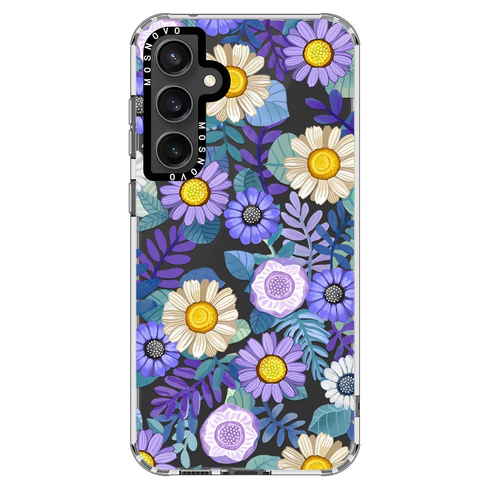 Purple Floral Phone Case - Samsung Galaxy S23 FE Case