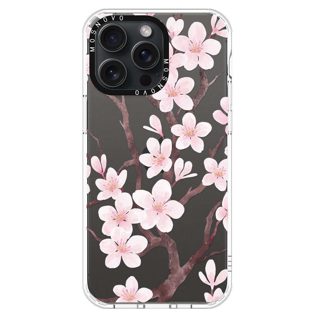 Cherry Blossom Flower Phone Case - iPhone 15 Pro Max Case - MOSNOVO