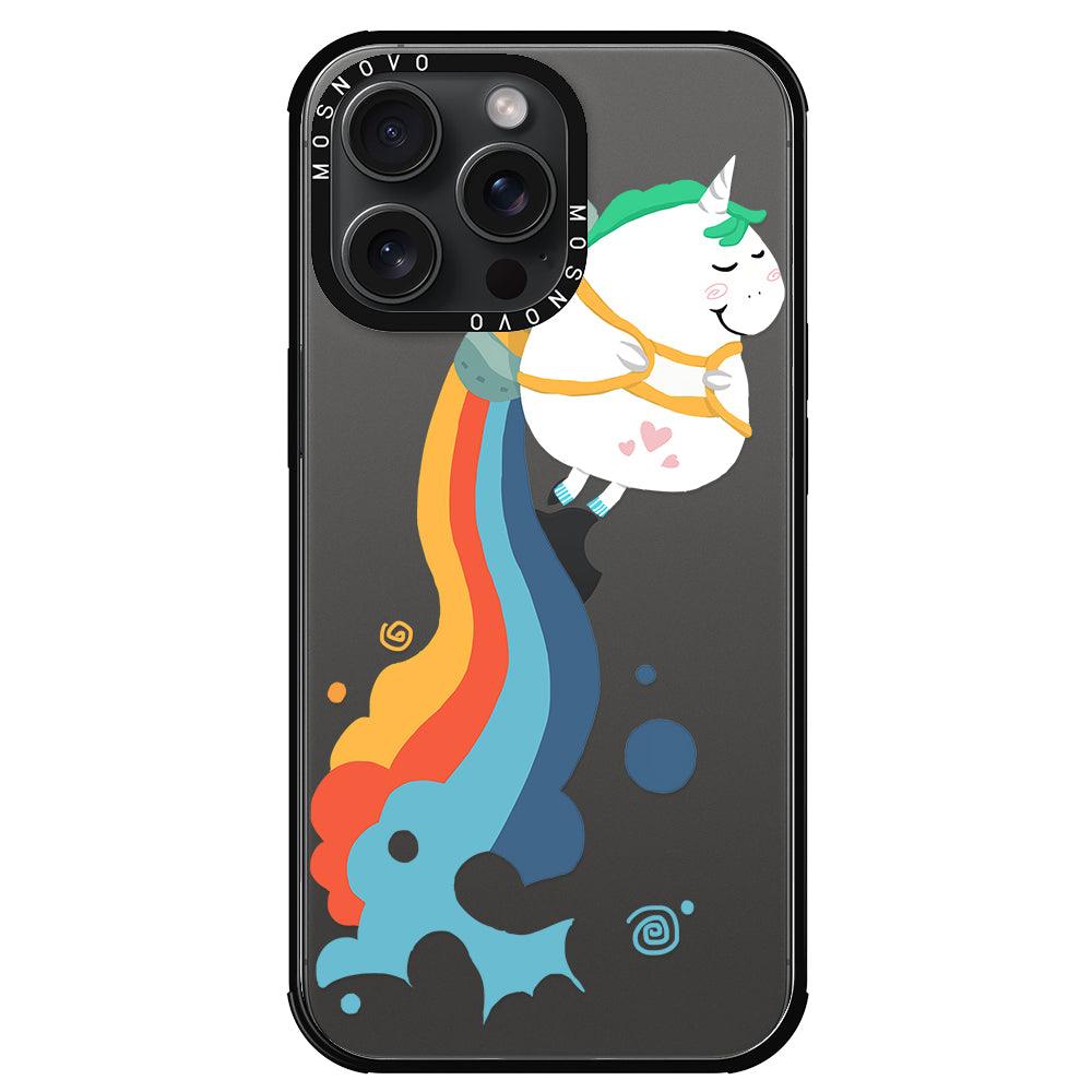 Cute Rainbow Unicorn Phone Case - iPhone 15 Pro Max Case - MOSNOVO