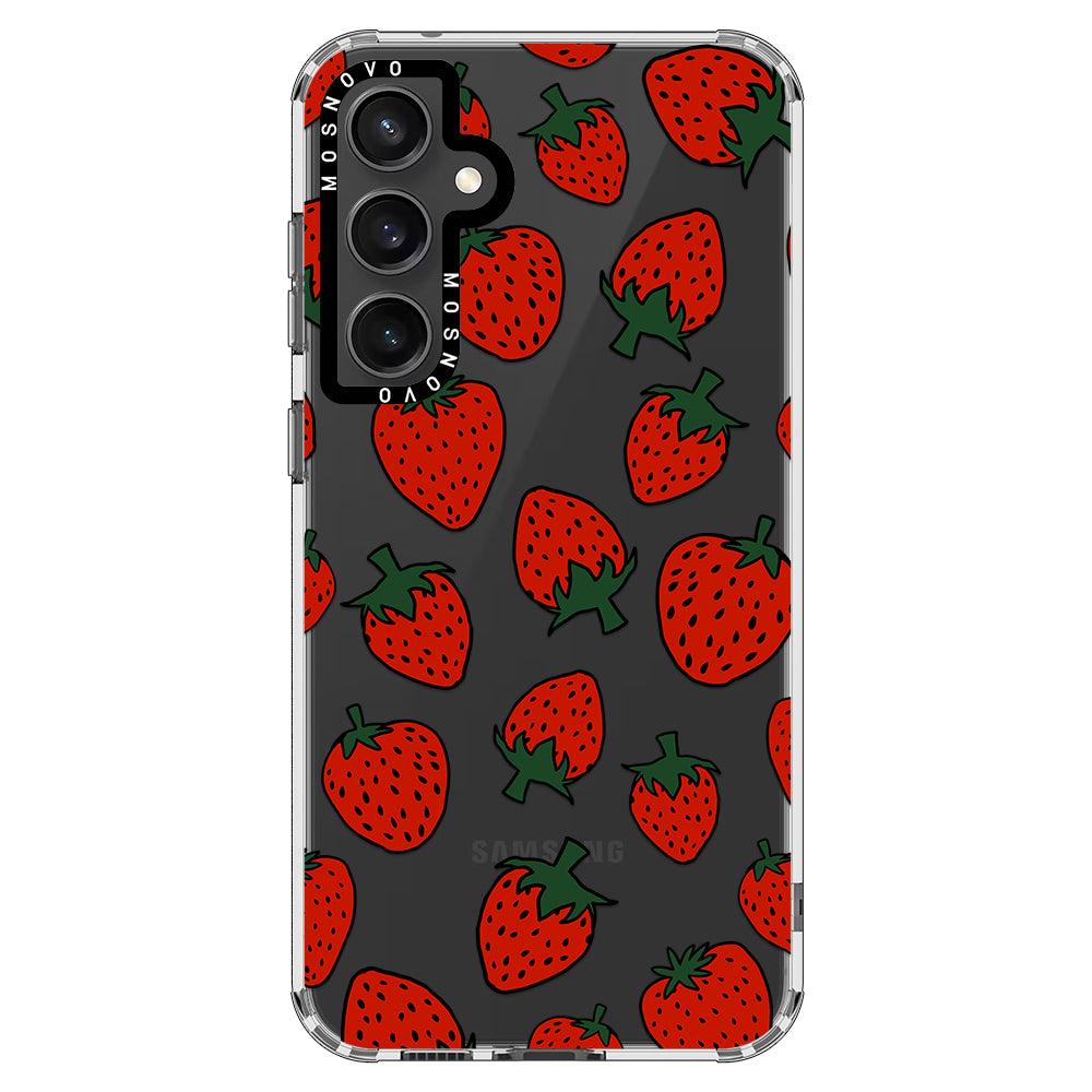 Red Strawberry Phone Case - Samsung Galaxy S23 FE Case