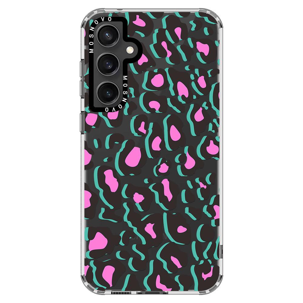 Hot Pink Leopard Print Phone Case - Samsung Galaxy S23 FE Case