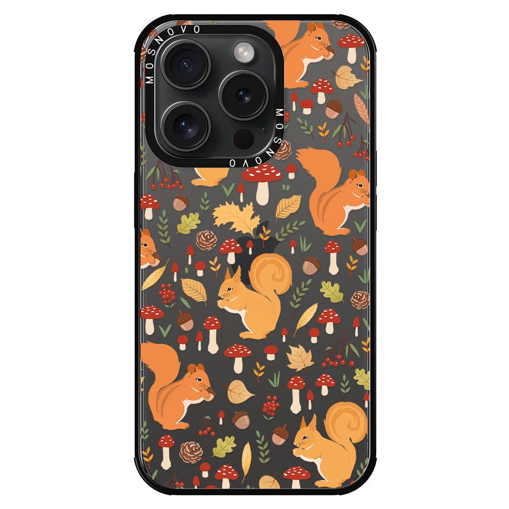 Autumn Squirrel Phone Case - iPhone 15 Pro Case - MOSNOVO