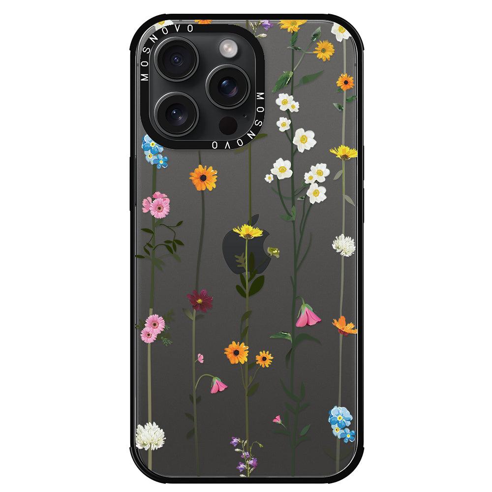 Wildflowers Phone Case - iPhone 15 Pro Max Case - MOSNOVO