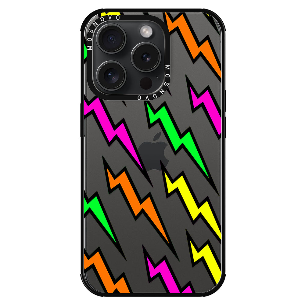 Colorful Lightning Phone Case - iPhone 15 Pro Case - MOSNOVO