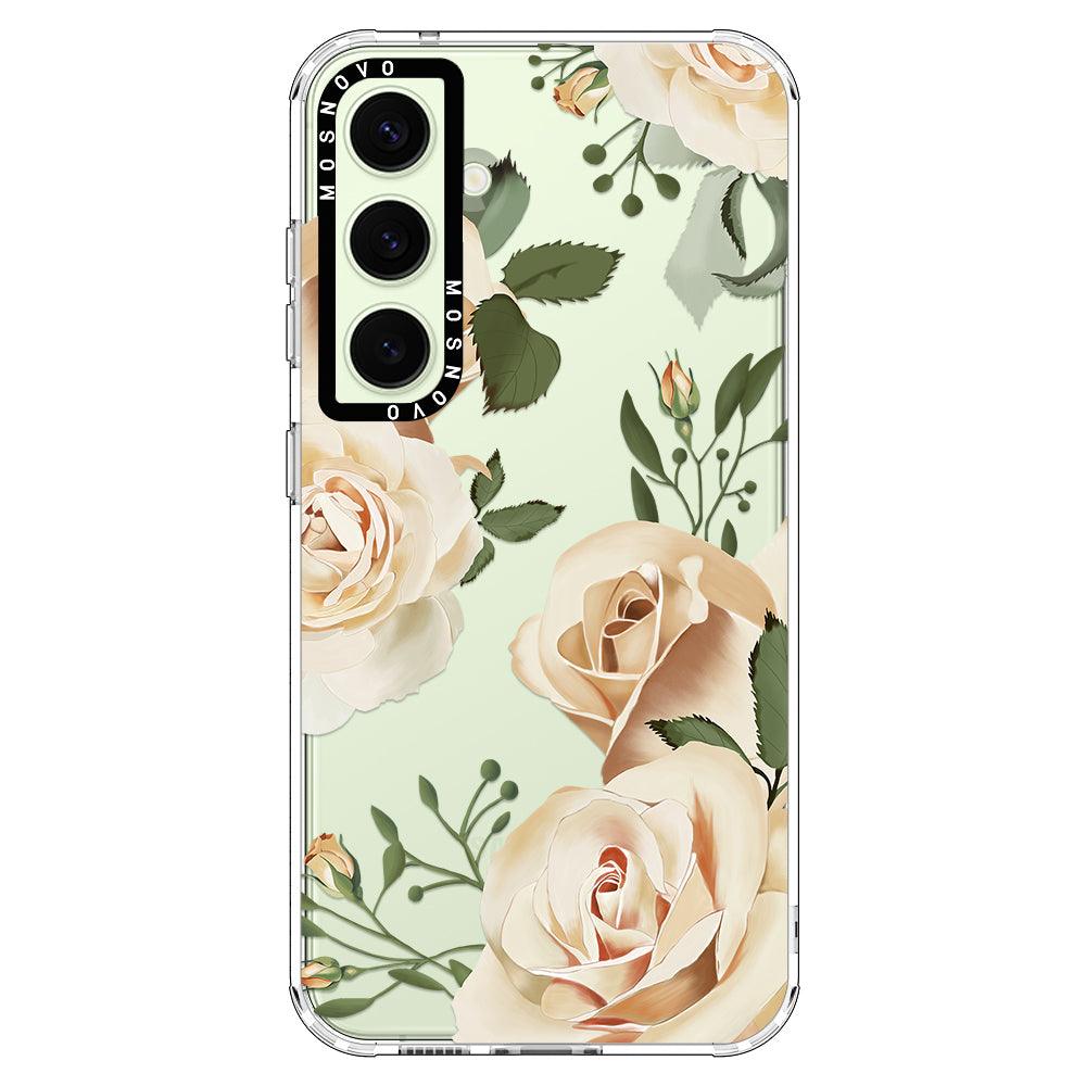 Champagne Rose Phone Case - Samsung Galaxy S24 Plus Case - MOSNOVO