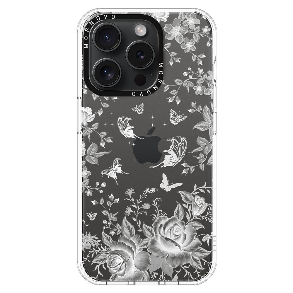 Fairy White Garden Phone Case - iPhone 15 Pro Case - MOSNOVO