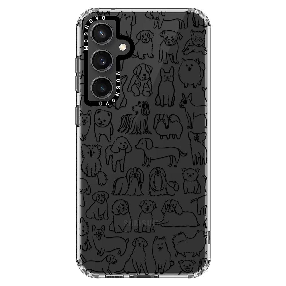 Doodle Dog Phone Case - Samsung Galaxy S23 FE Case