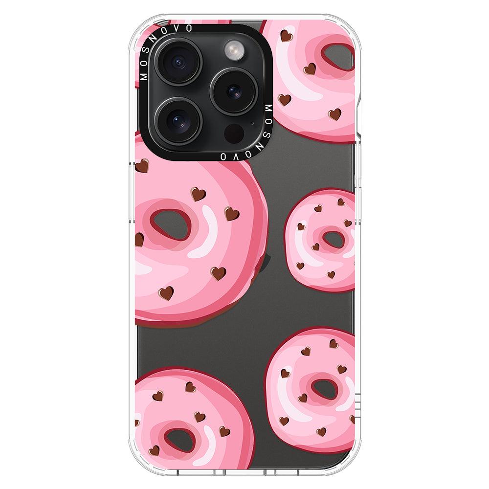 Pink Donuts Phone Case - iPhone 15 Pro Case - MOSNOVO