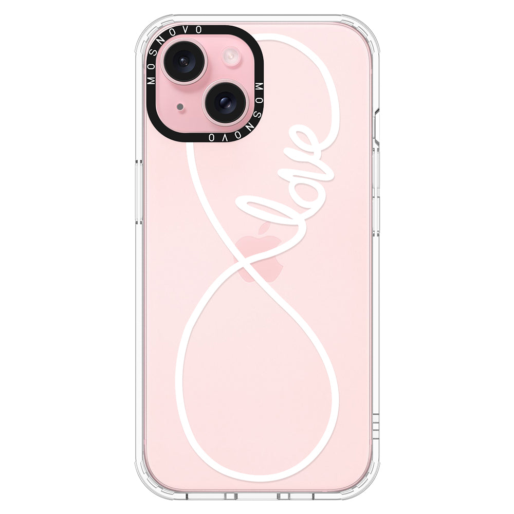 Infinity Love Phone Case - iPhone 15 Plus Case - MOSNOVO