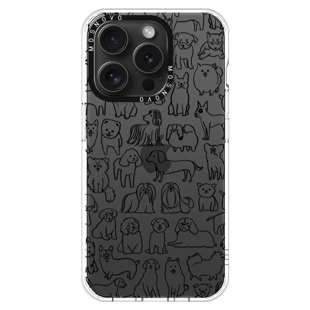 Dogs Phone Case - iPhone 15 Pro Case - MOSNOVO