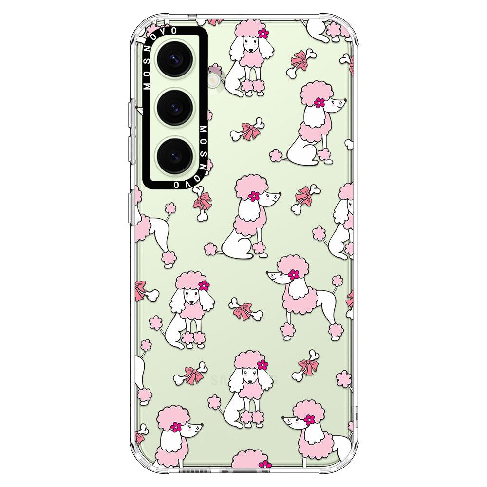 Pink Poodle Phone Case - Samsung Galaxy S24 Case - MOSNOVO