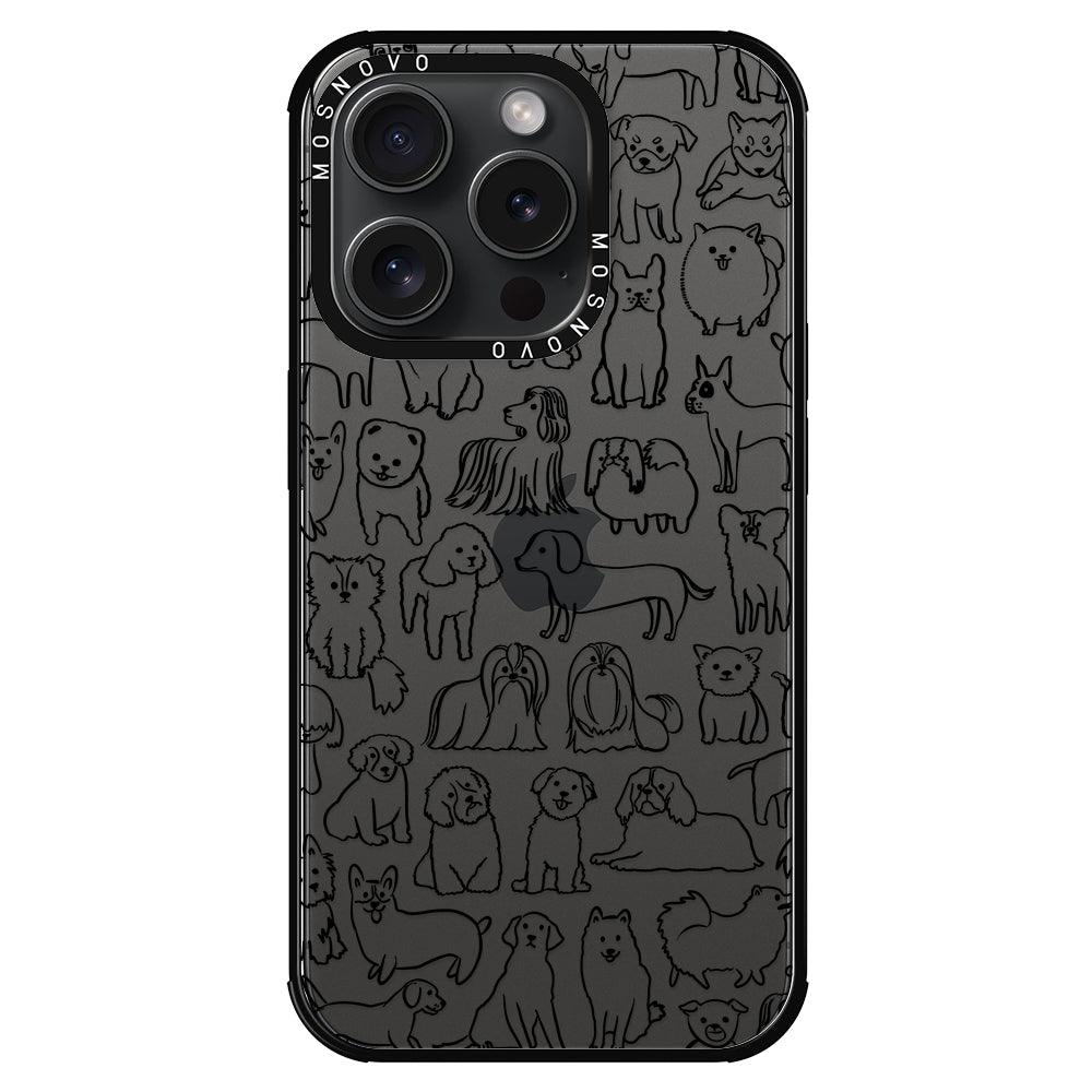 Dogs Phone Case - iPhone 15 Pro Case - MOSNOVO