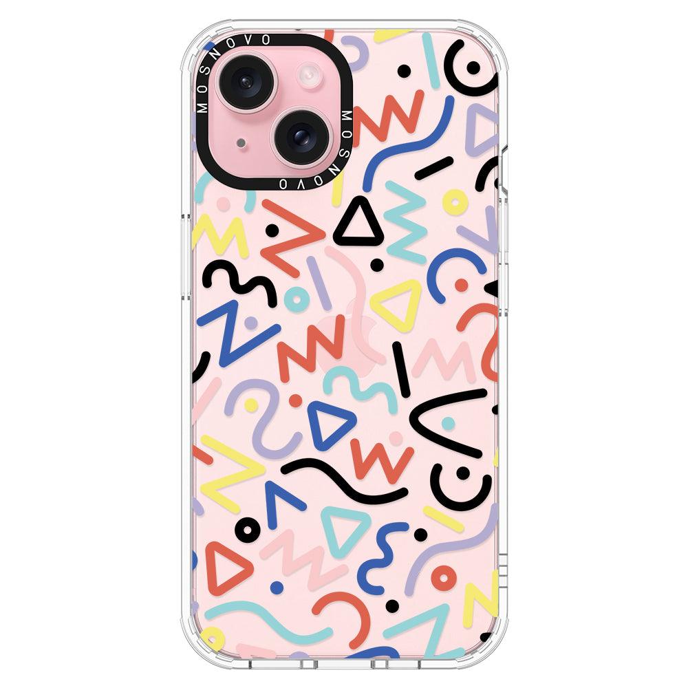 Doodle Art Phone Case - iPhone 15 Case - MOSNOVO