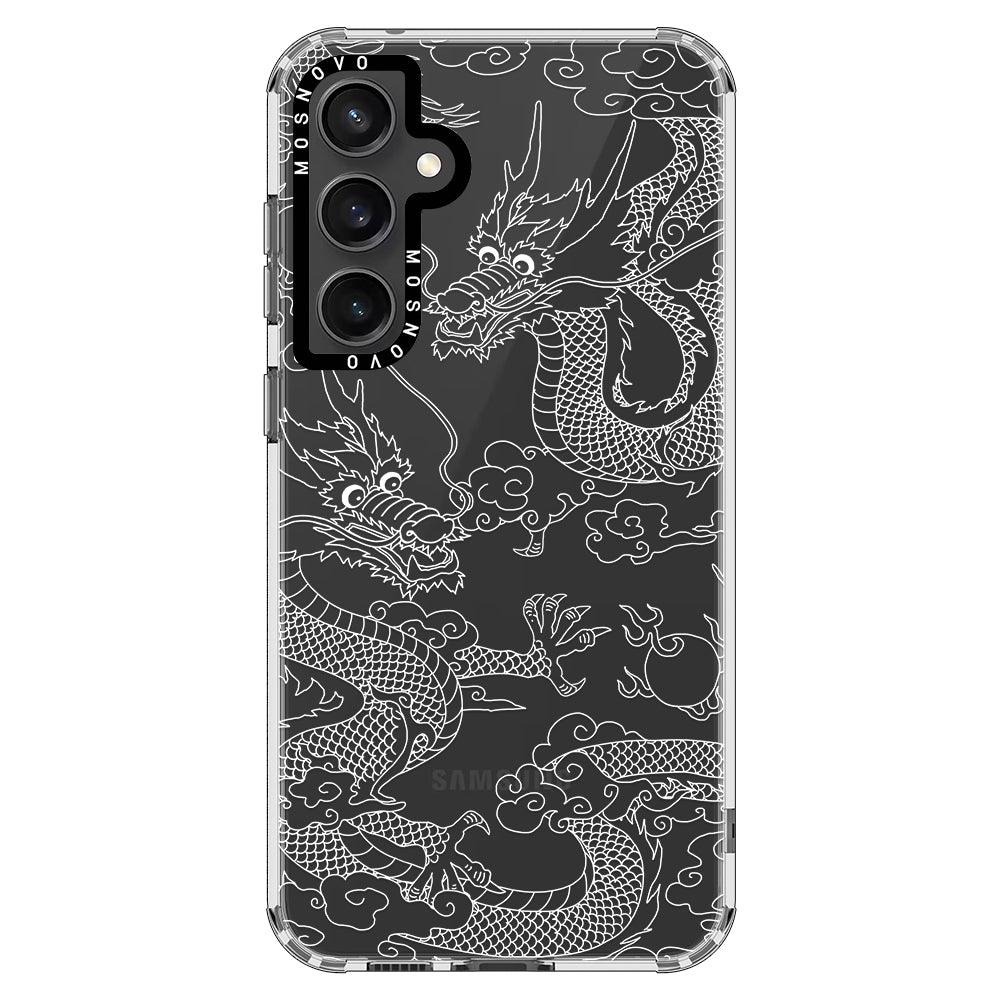 White Dragon Phone Case - Samsung Galaxy S23 FE Case