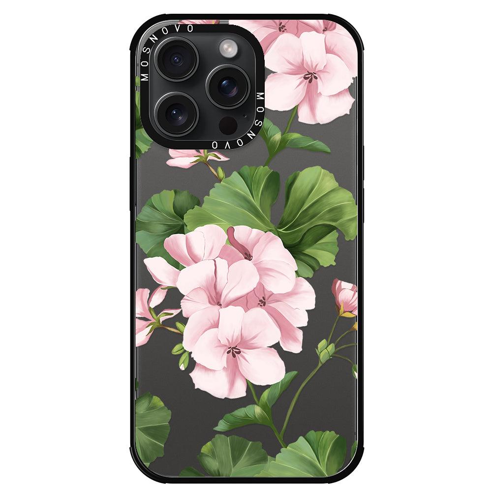 Geranium Phone Case - iPhone 15 Pro Max Case - MOSNOVO