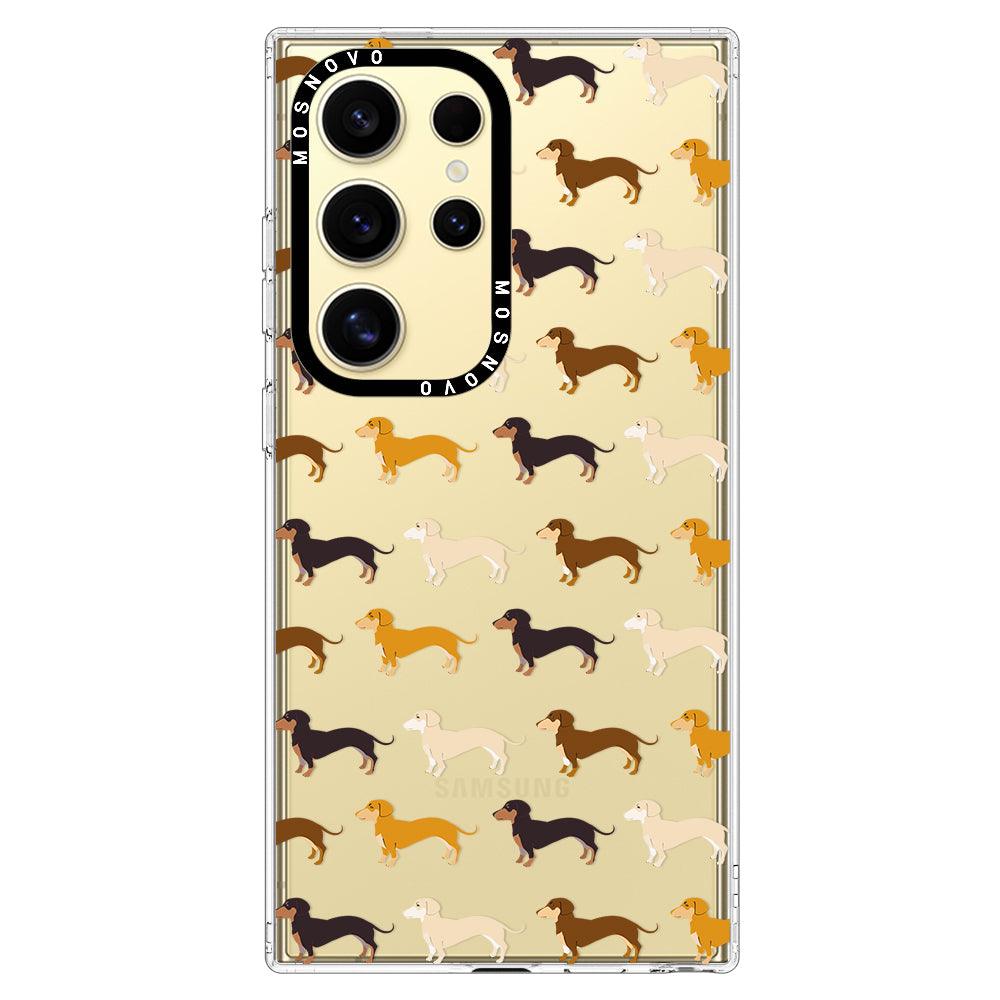 Cute Dachshund Phone Case - Samsung Galaxy S24 Ultra Case - MOSNOVO