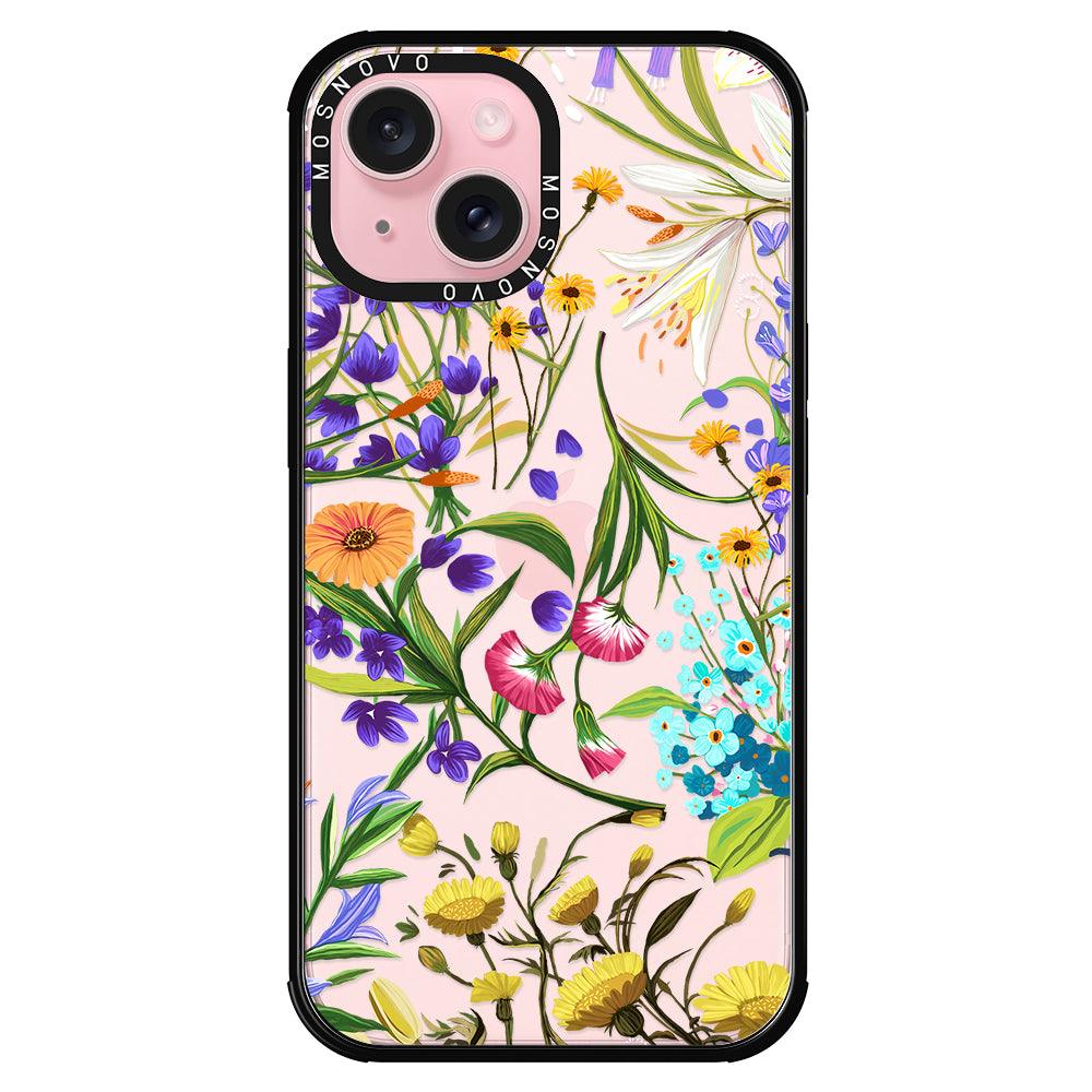 Summer Flower Holidays Phone Case - iPhone 15 Case - MOSNOVO