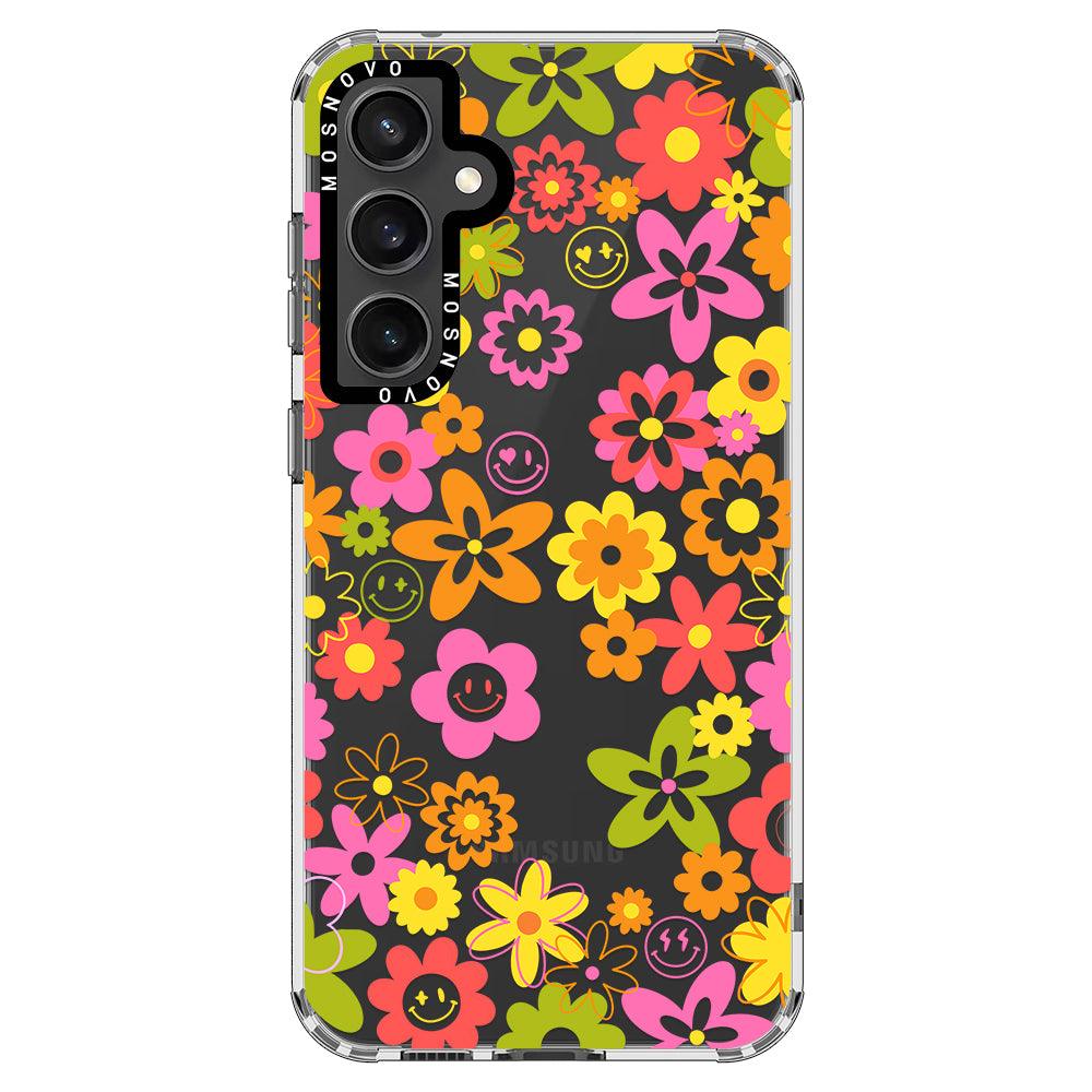 70's Groovy Floral Phone Case - Samsung Galaxy S23 FE Case