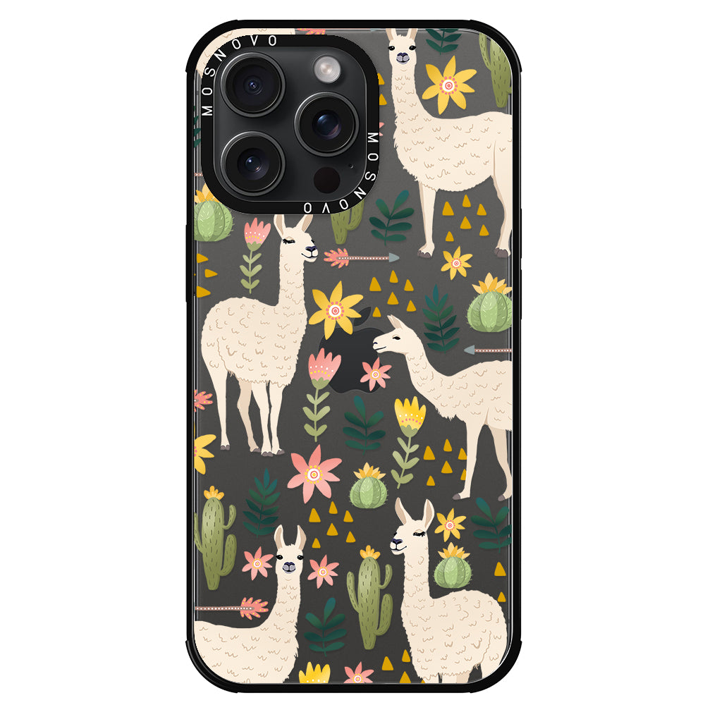 Desert Llama Phone Case - iPhone 15 Pro Max Case - MOSNOVO