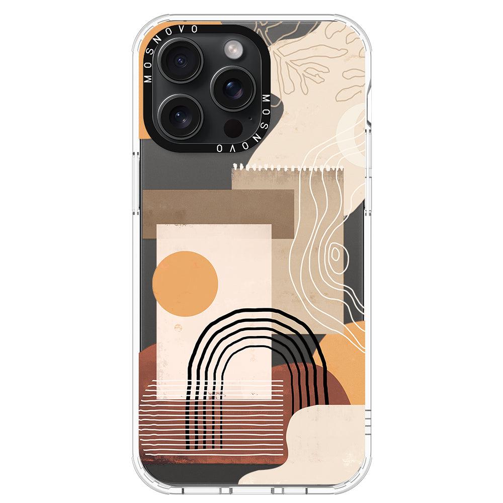 Minimalist Abstract Art Phone Case - iPhone 15 Pro Max Case - MOSNOVO