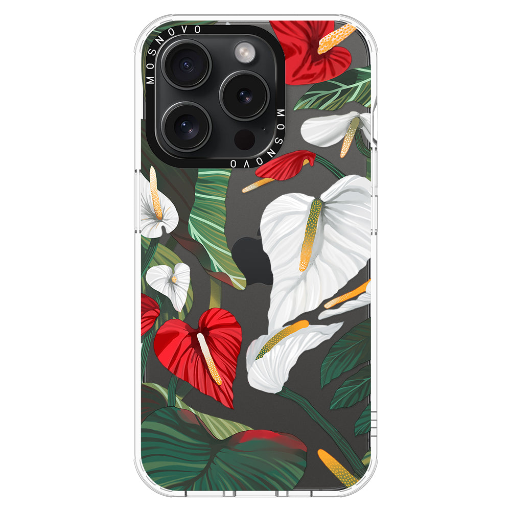 Anthurium Phone Case - iPhone 15 Pro Case - MOSNOVO