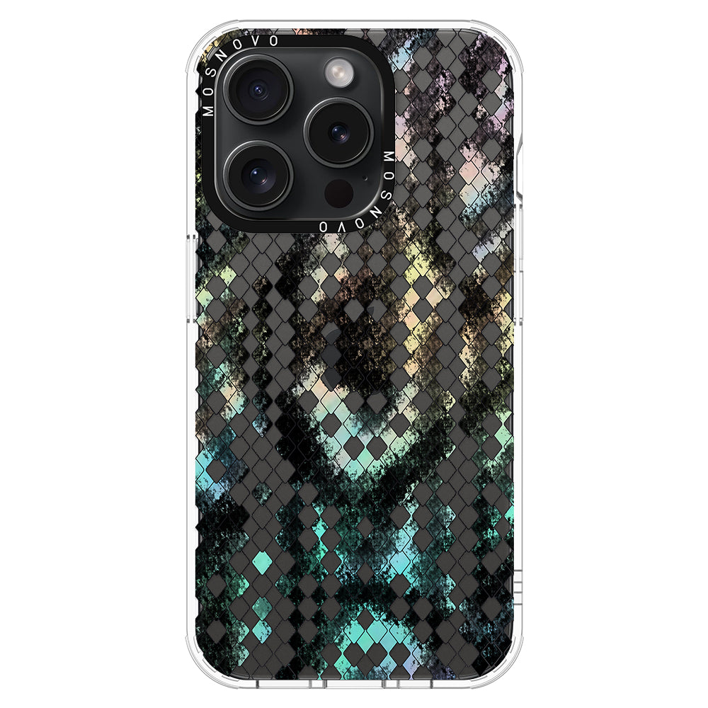 Rainbow Snake Print Phone Case - iPhone 15 Pro Case - MOSNOVO