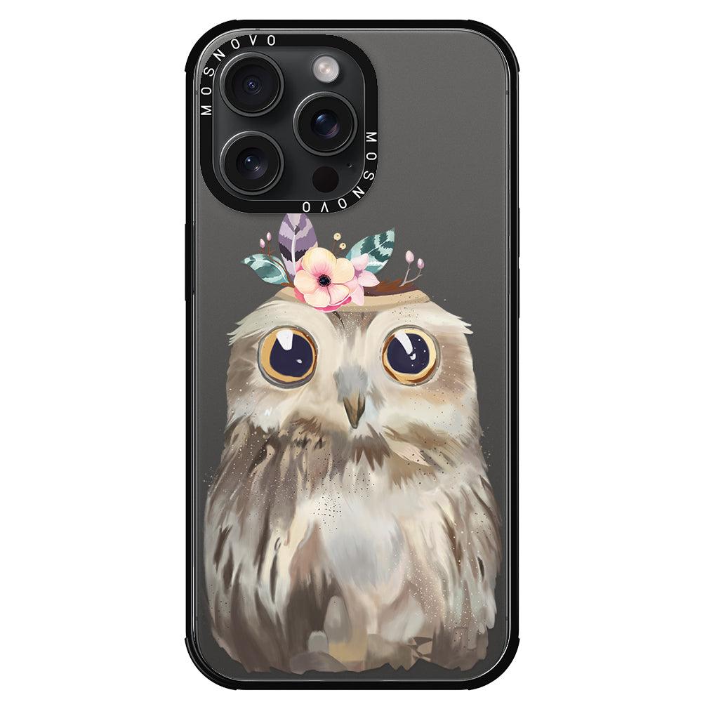 Cute Owl Phone Case - iPhone 15 Pro Max Case - MOSNOVO