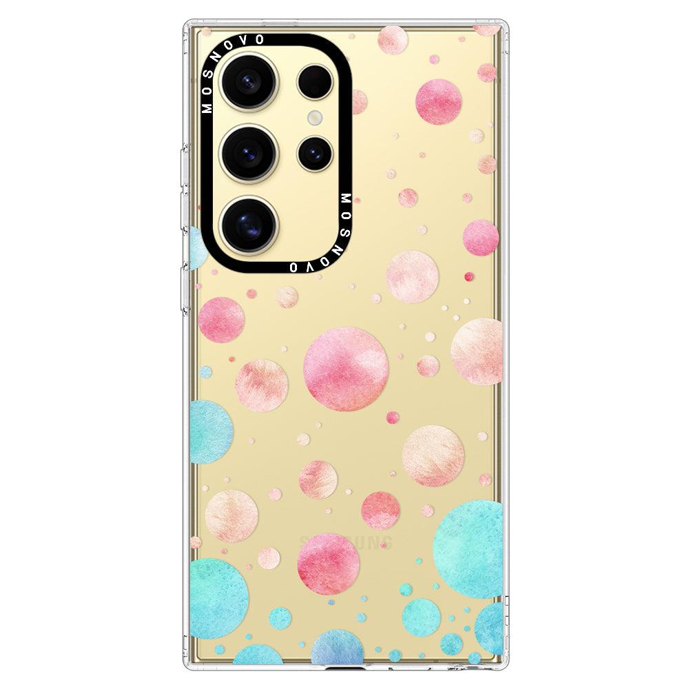 Watercolor Polka Dot Phone Case - Samsung Galaxy S24 Ultra Case - MOSNOVO