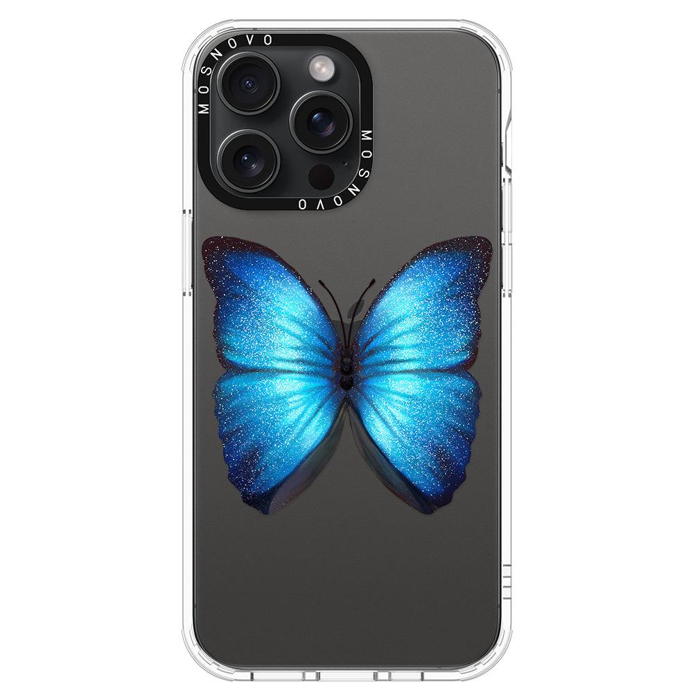 Shimmering Butterfly Phone Case - iPhone 15 Pro Max Case - MOSNOVO