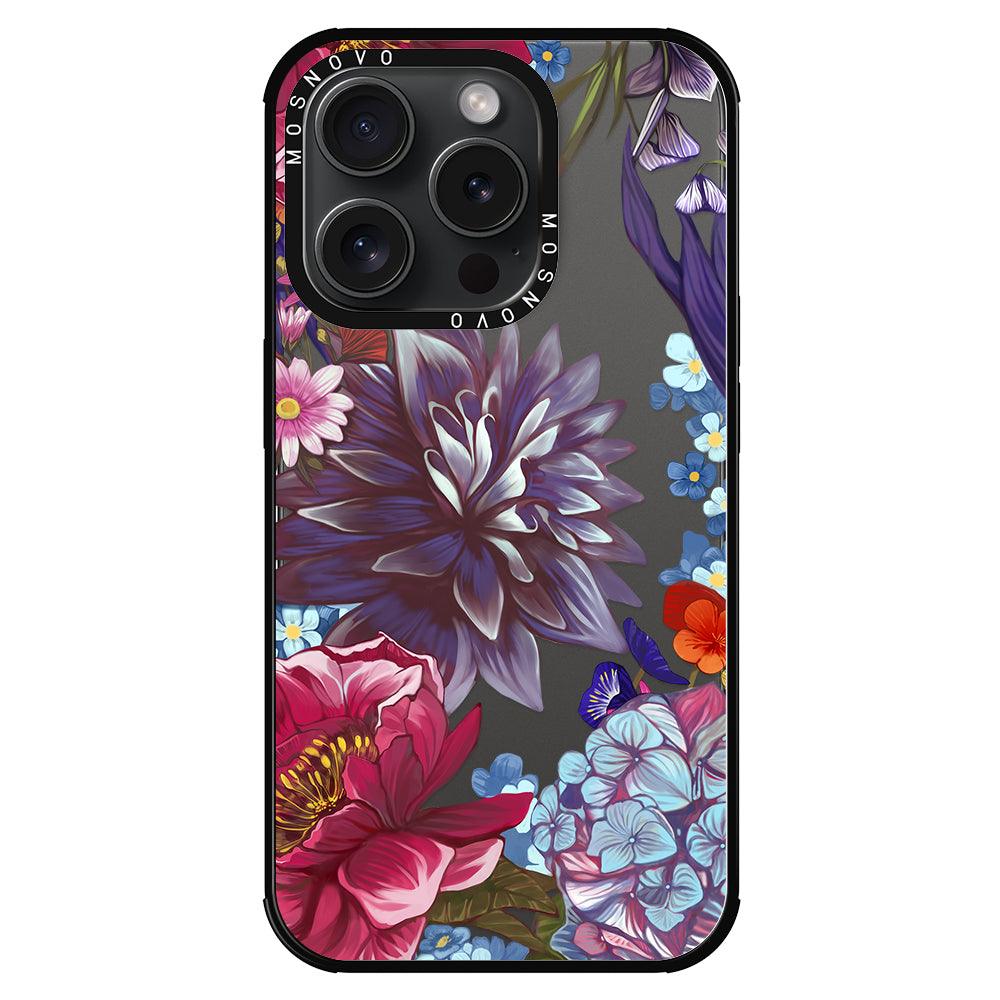 Blue Lilacs Phone Case - iPhone 15 Pro Case - MOSNOVO