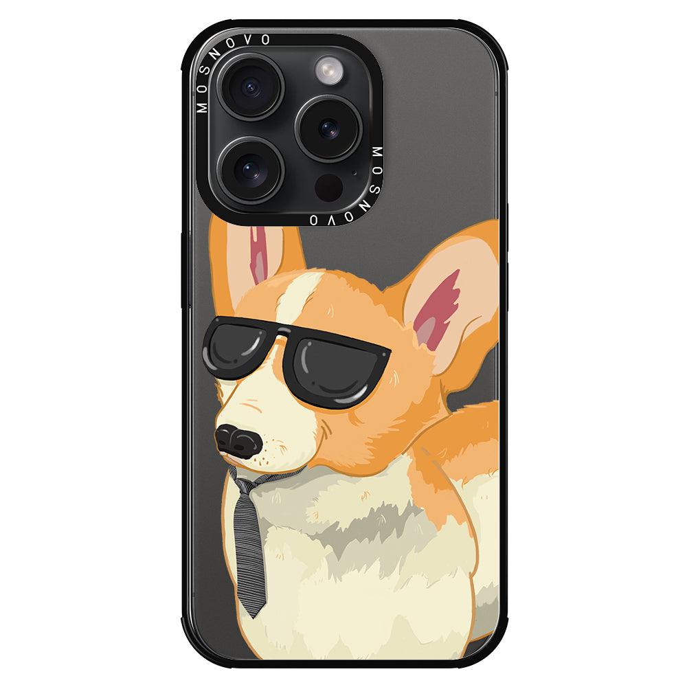 Fluffy Corgi Phone Case - iPhone 15 Pro Case - MOSNOVO