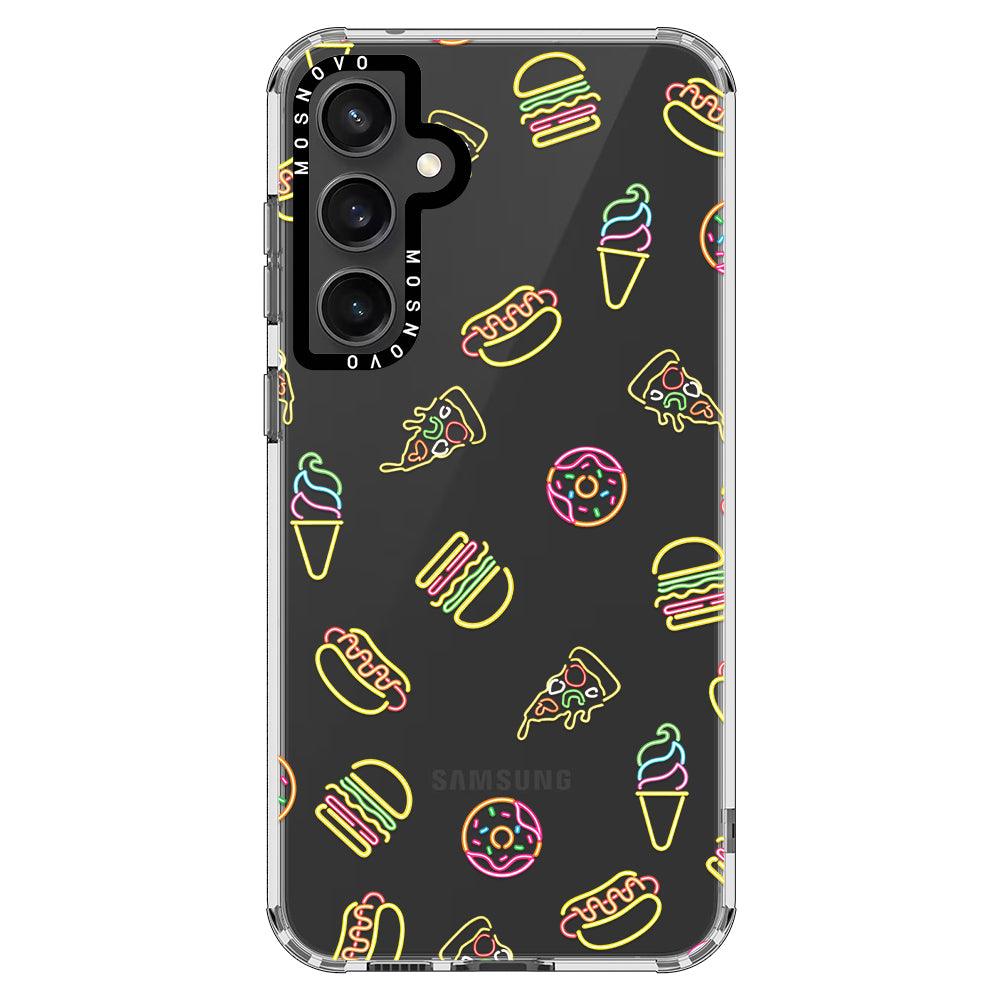 Neon Junk Food Phone Case - Samsung Galaxy S23 FE Case