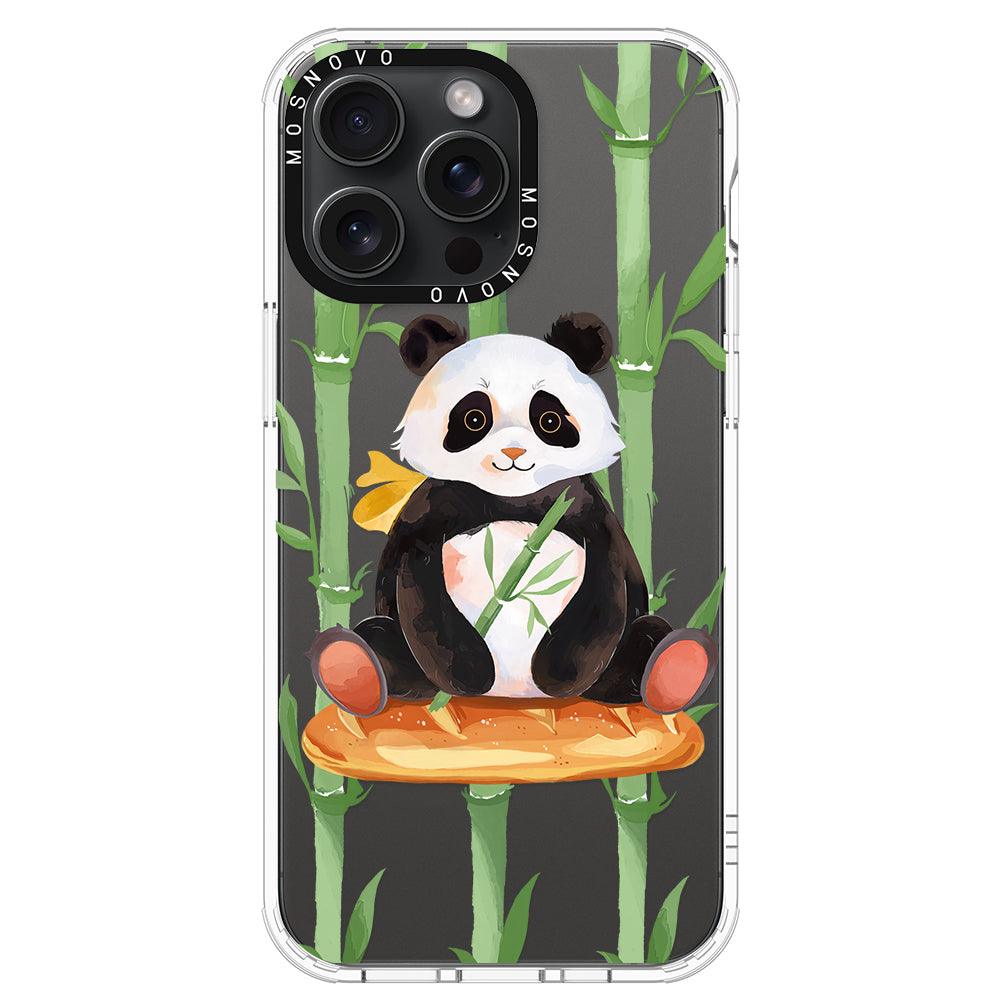 Bamboo Panda Phone Case - iPhone 15 Pro Max Case - MOSNOVO