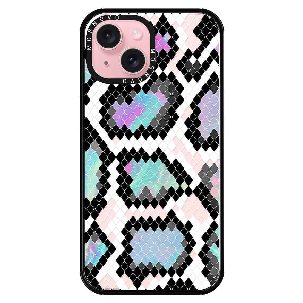 Aurora Snake Print Phone Case - iPhone 15 Case - MOSNOVO