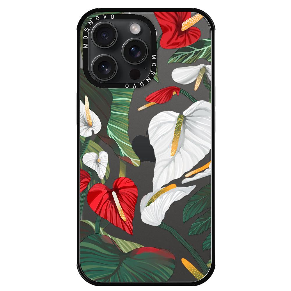 Anthurium Phone Case - iPhone 15 Pro Max Case - MOSNOVO