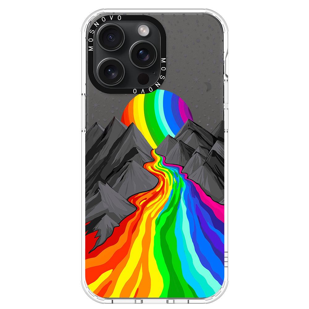 Rainbow Landscape Phone Case - iPhone 15 Pro Max Case - MOSNOVO