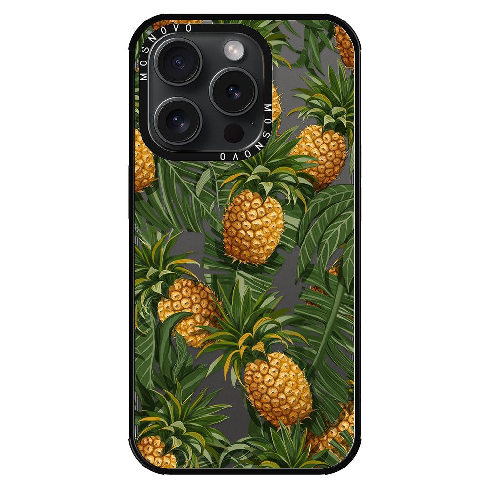 Pineapple Botany Phone Case - iPhone 15 Pro Case - MOSNOVO