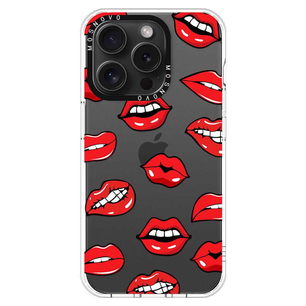 Hot Lips Phone Case - iPhone 15 Pro Case - MOSNOVO