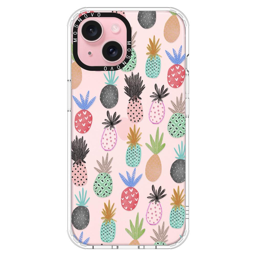 Cute Pineapple Phone Case - iPhone 15 Plus Case - MOSNOVO