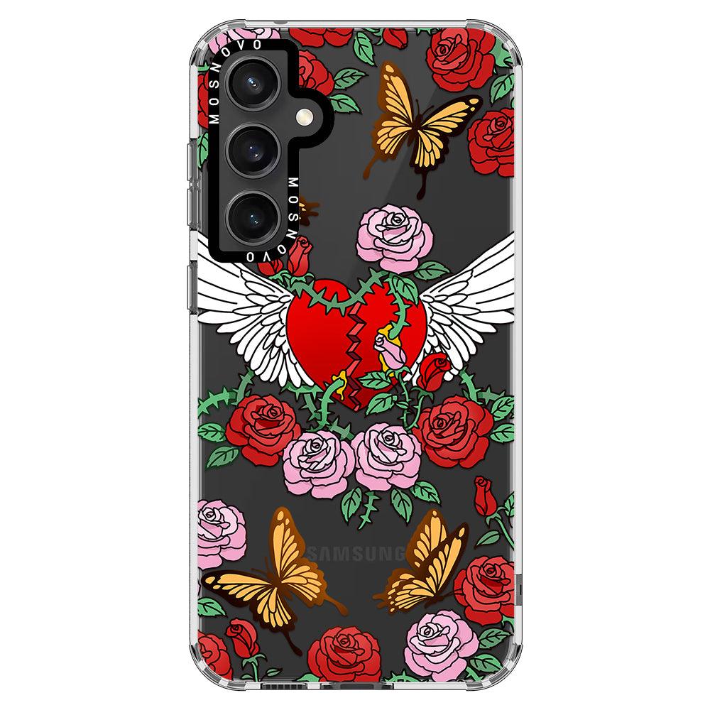 Heart With Wing Phone Case - Samsung Galaxy S23 FE Case