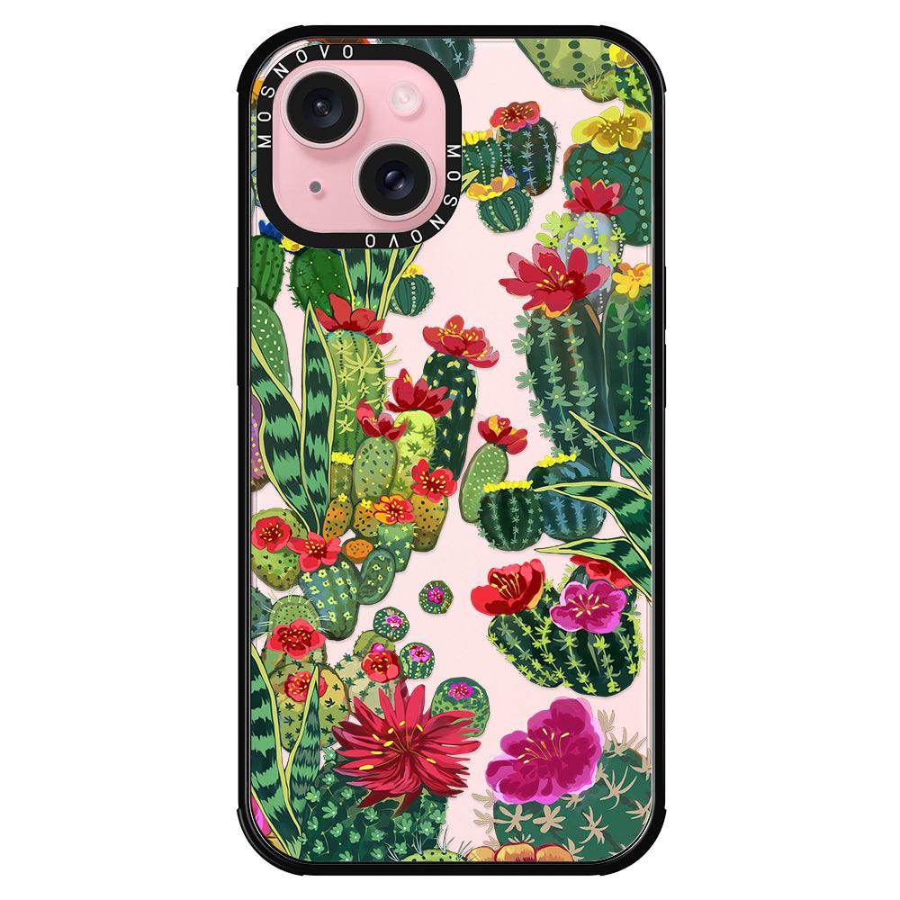 Cactus Garden Phone Case - iPhone 15 Case - MOSNOVO