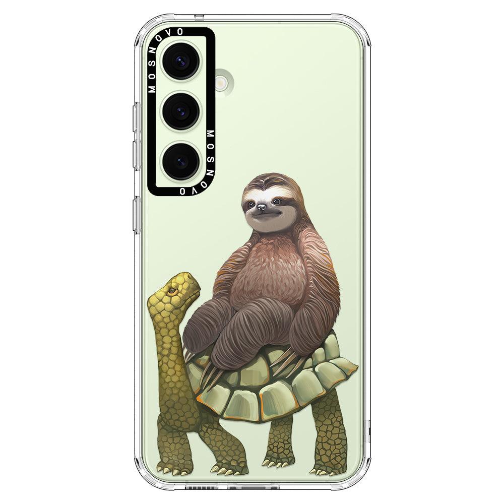 Sloth Turtle Phone Case - Samsung Galaxy S24 Plus Case - MOSNOVO